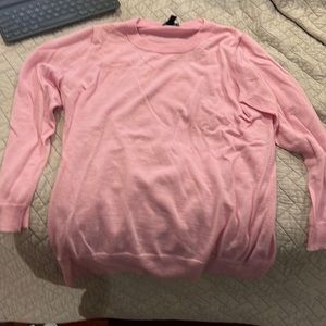 j crew wool pink sweater